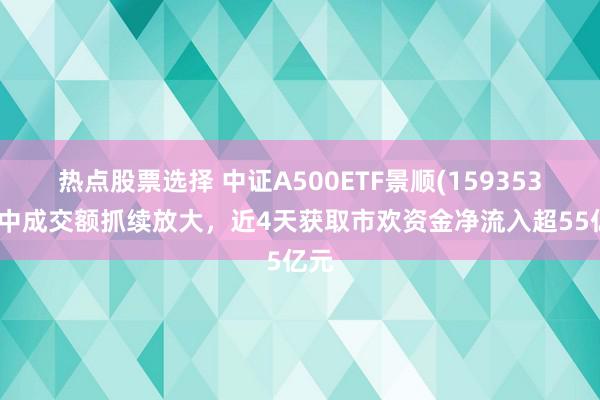 热点股票选择 中证A500ETF景顺(159353)盘中成交额抓续放大，近4天获取市欢资金净流入超5