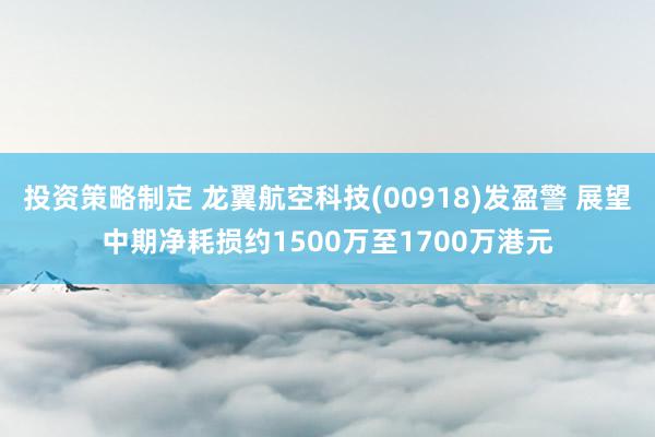 投资策略制定 龙翼航空科技(00918)发盈警 展望中期净耗损约1500万至1700万港元