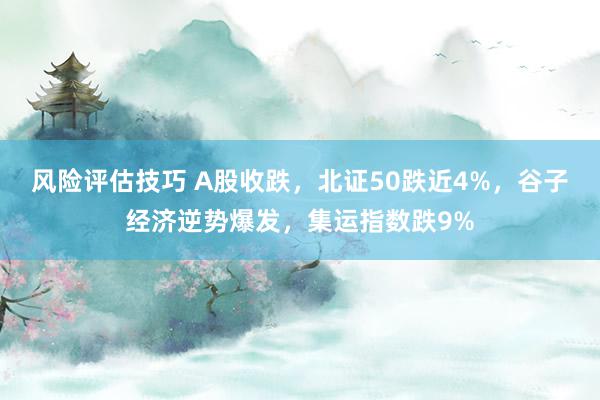 风险评估技巧 A股收跌，北证50跌近4%，谷子经济逆势爆发，集运指数跌9%