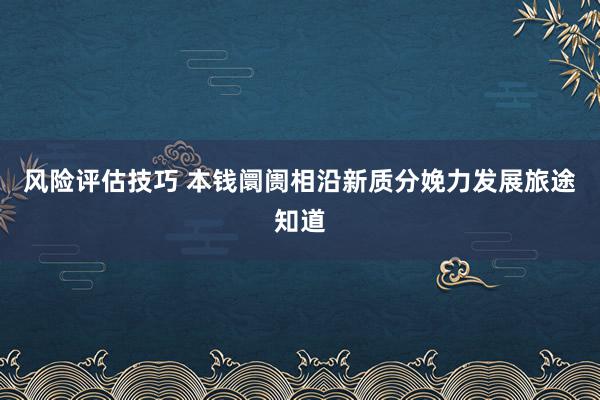 风险评估技巧 本钱阛阓相沿新质分娩力发展旅途知道