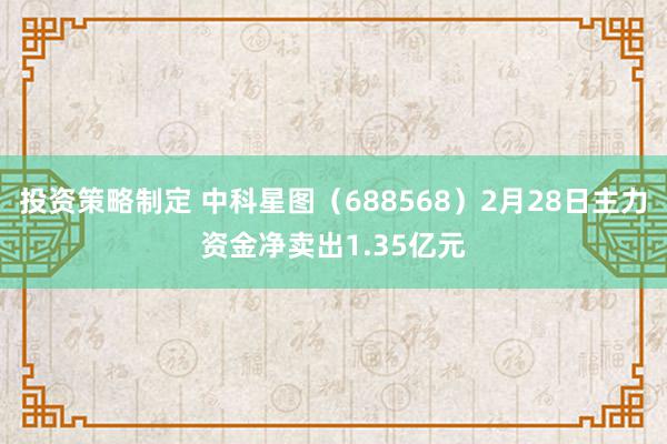 投资策略制定 中科星图（688568）2月28日主力资金净卖出1.35亿元